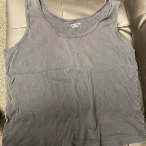 Lot of 3 2x tank tops, black, brown, green